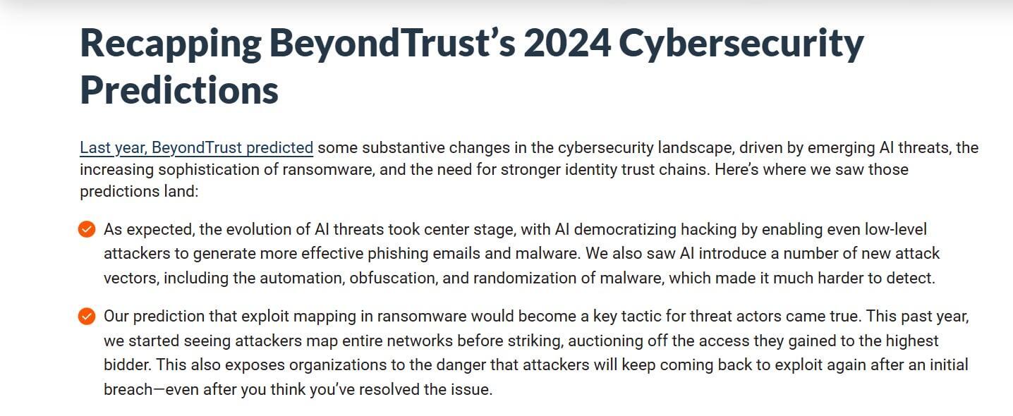 BeyondTrust Predictions Campaign 2025